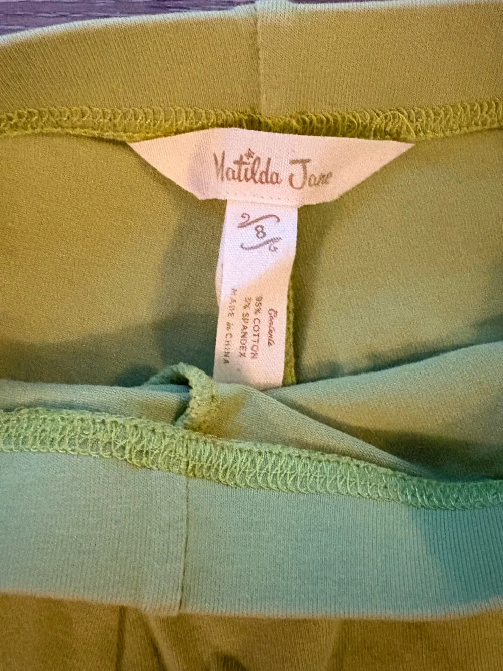 Matilda Jane Light Green Ruffle Trim Knit Shorts